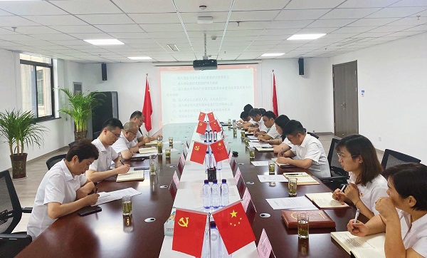 王晟督導(dǎo)徽鹽地產(chǎn)霍邱項(xiàng)目支部專題組織生活會