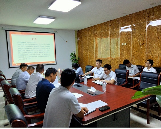 沈時(shí)東督導(dǎo)泗縣項(xiàng)目黨支部黨史學(xué)習(xí)教育專題組織生活會