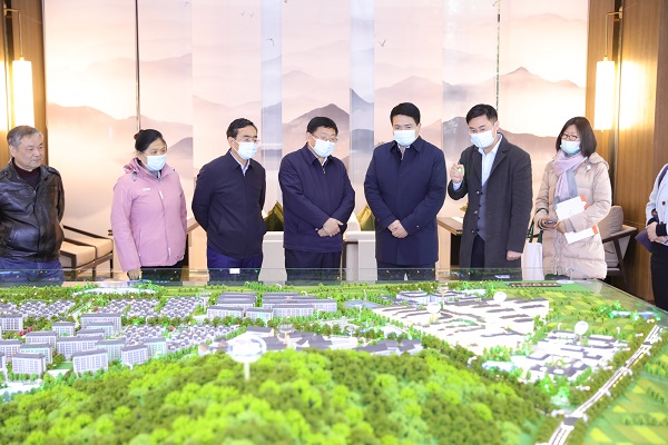 省民政廳廳長(zhǎng)張冬云一行調(diào)研濱湖雅園項(xiàng)目
